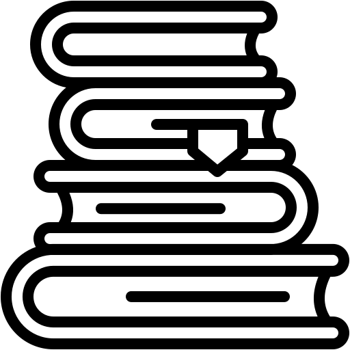 Icono de libros acumulados